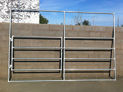 12ft x 7ft 4 Rail Panel w/ 6ft gate