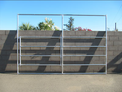 12ft x 8ft 4 Rail Panel w/ 6ft gate
