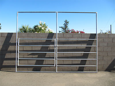 12ft x 9ft 5 Rail Panel w/ 6ft gate